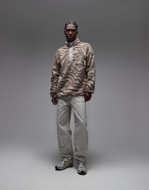 Columbia Helvetia II printed half snap fleece in iron multi, 2 of 5