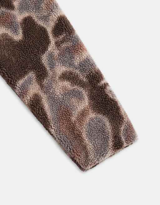Columbia Helvetia II printed half snap fleece in iron, 8 of 9