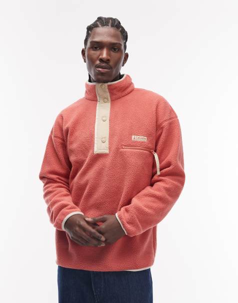 Columbia Helvetia II printed half snap fleece in red multi - view 1