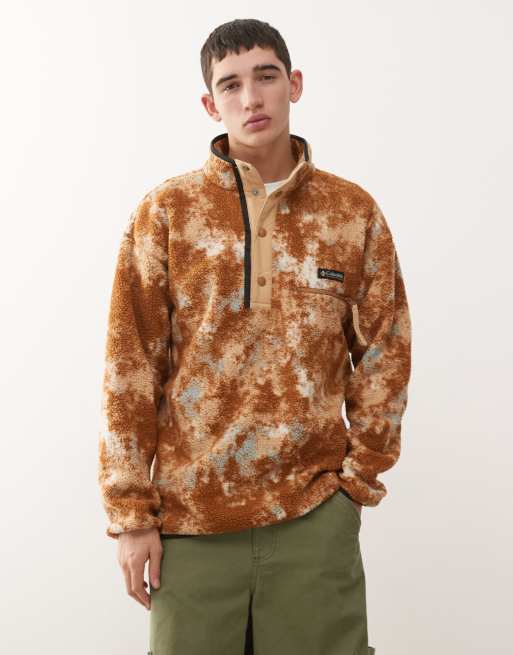 Columbia – Helvetia – Polar z rozmazanym wzorem i zapięciem na zatrzaski pod szyją