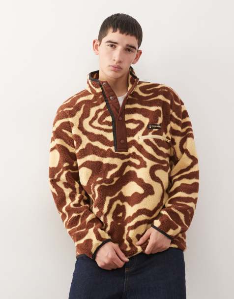 Columbia - Helvetia - Rust og beige fleece med hvirvelprint - view 1