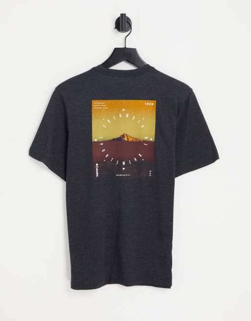 Columbia – High Dune II – T-Shirt in Dunkelgrau mit Grafikprint
