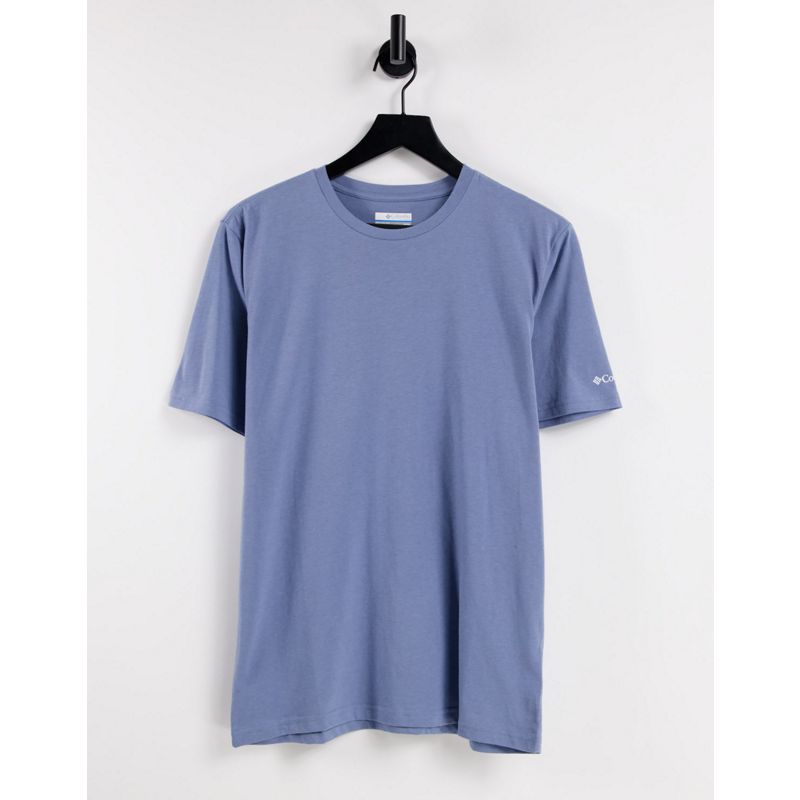Top Activewear Columbia - High Dune - T-shirt blu con stampa sulla schiena
