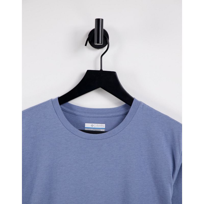 Top Activewear Columbia - High Dune - T-shirt blu con stampa sulla schiena