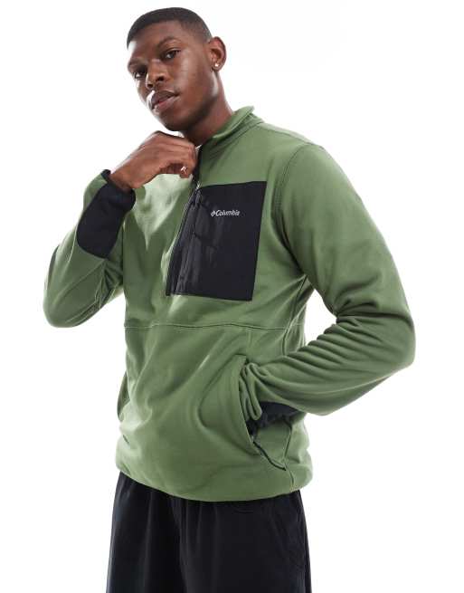 Columbia – Hike – Grön fleece med dragkedja vid halsen 