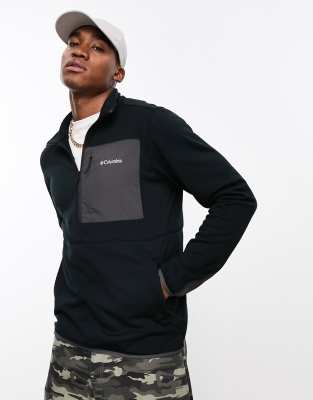 Columbia Hike half zip fleece in black | ASOS