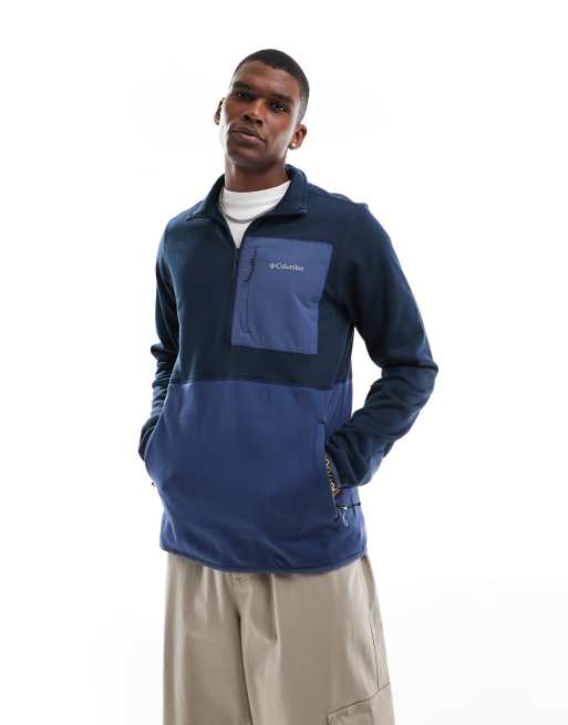 Columbia - Hike - Pile blu con zip corta