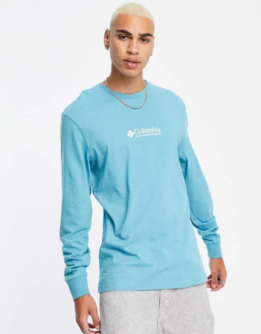 Columbia Hopedale long sleeve t-shirt in dark grey Exclusive at