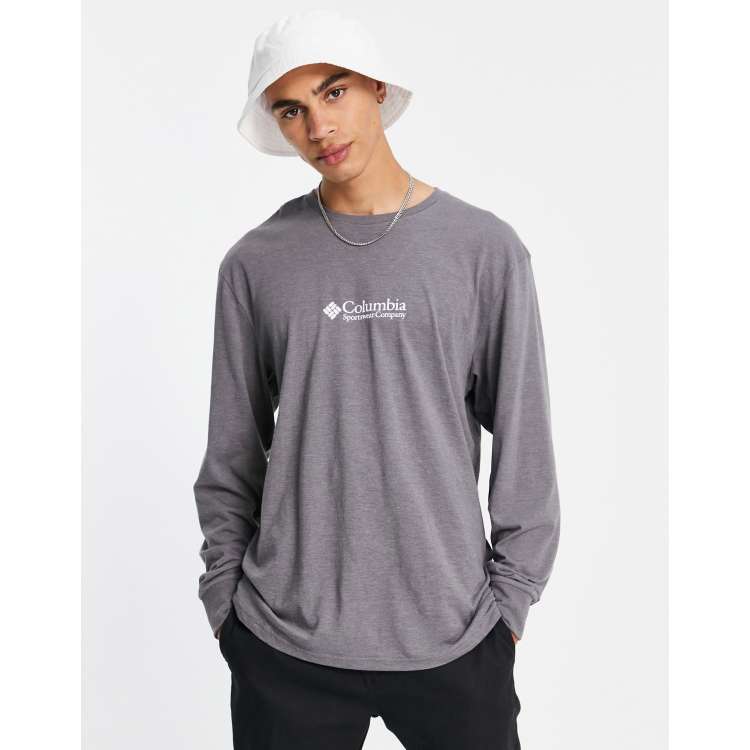 Topshop Petite long sleeve baseball t-shirt in gray