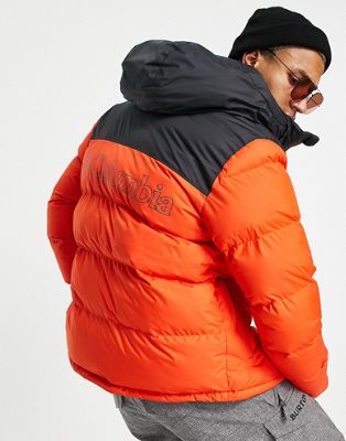 Columbia Iceline Ridge ski jacket in orange
