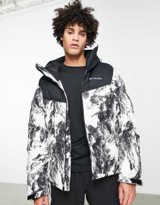 Columbia Iceline Ridge Ski Jacket In White/black | ModeSens