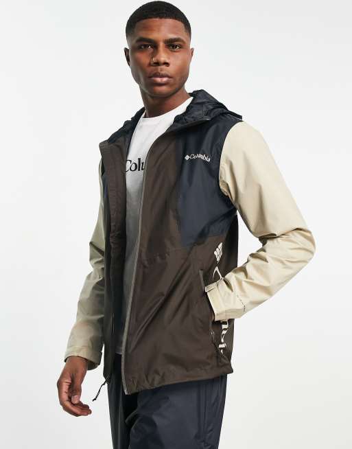 Columbia - Inner Limits II - Waterbestendig jack in bruin en kiezelkleur