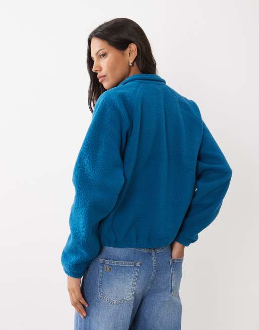 Columbia Jasper Ridge Fleece mit Druckknopfleiste in Blau, 4 von 4
