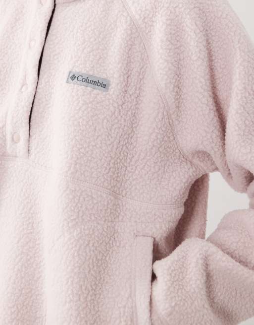Columbia Jasper Ridge Fleece mit halbem Druckknopfverschluss in Pink, 3 von 4