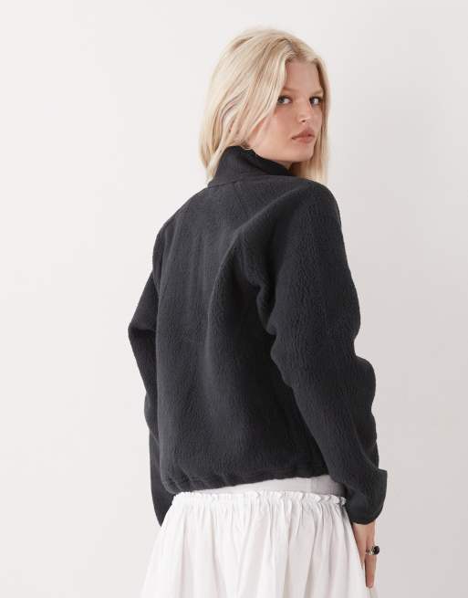 Columbia - Jasper Ridge - Polaire texturée à boutons-pression - Noir, 4 de 4