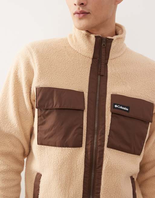 Columbia – Juniper Peak – Fleecejacke in Beige mit durchgehendem Reißverschluss, 5 von 5