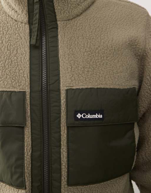 Columbia Juniper Peak full zip fleece in green, 5 of 5