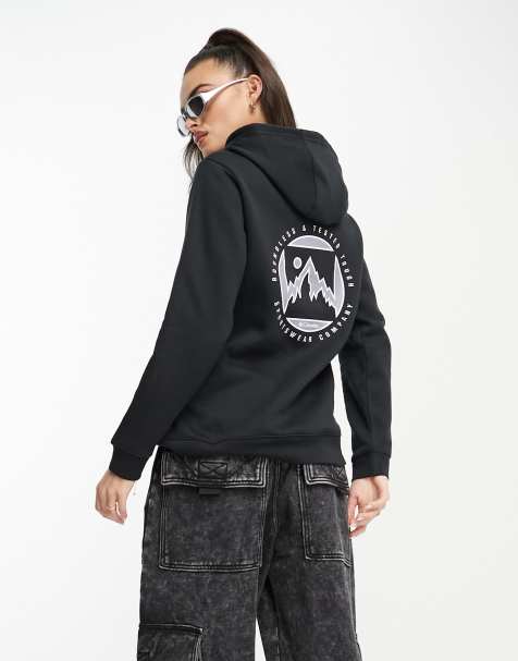 Columbia – Kapuzenpullover in Schwarz mit Logo-Print auf der Rückseite - view 1