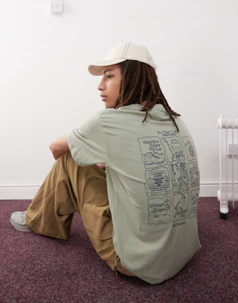 Columbia Kettle River back graphic t-shirt in green - view 1