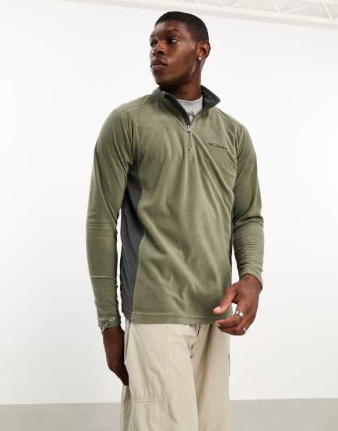 Columbia - Klamanth II - Fleece met korte rits in kaki - view 1