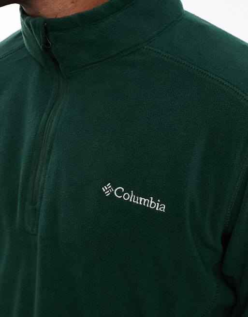 Columbia - Klamath II - Fleece met korte rits in donkergroen, 3 van 4
