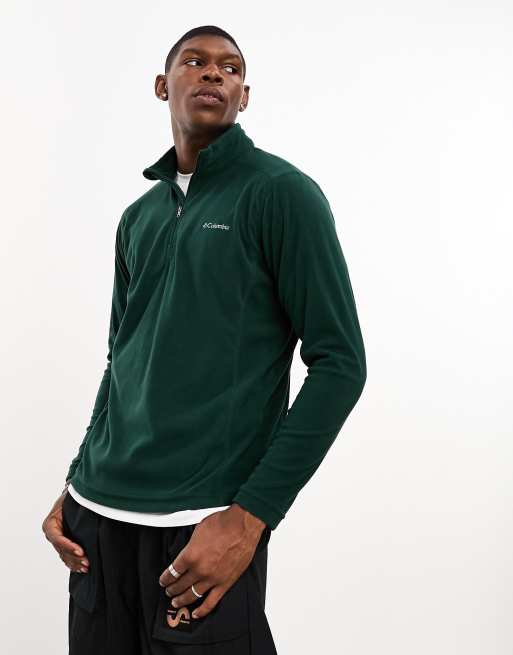Columbia - Klamath II - Fleece met korte rits in donkergroen, 4 van 4