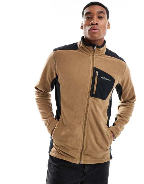 Columbia - Klamath Range - Fleece met rits in bruin - view 1