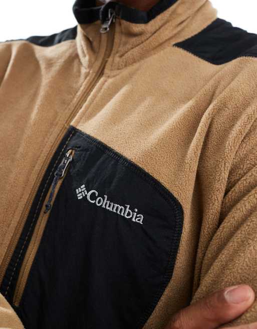 Columbia – Klamath Range – Fleecejacke in Braun mit durchgängigem Reißverschluss, 2 von 4