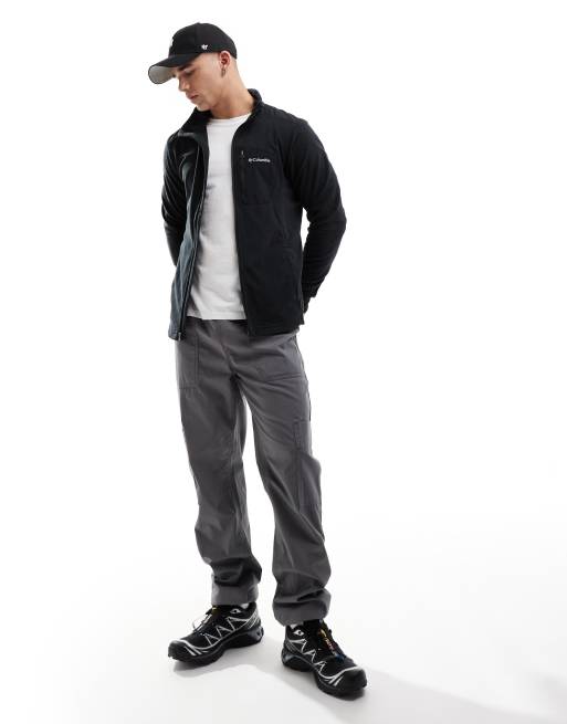 Columbia – Klamath Range – Fleecejacke in Schwarz mit durchgängigem Reißverschluss, 4 von 4