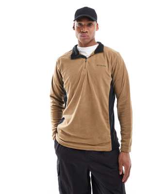 Klamath Range half zip in brown-Black