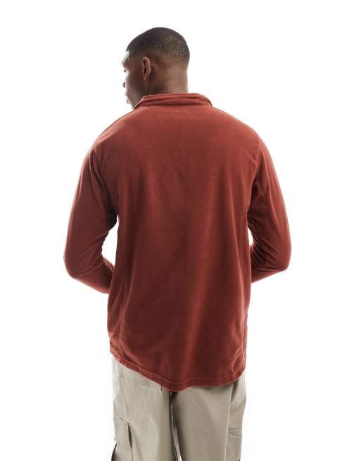 Columbia Klamath Range half zip in maroon, 4 of 4