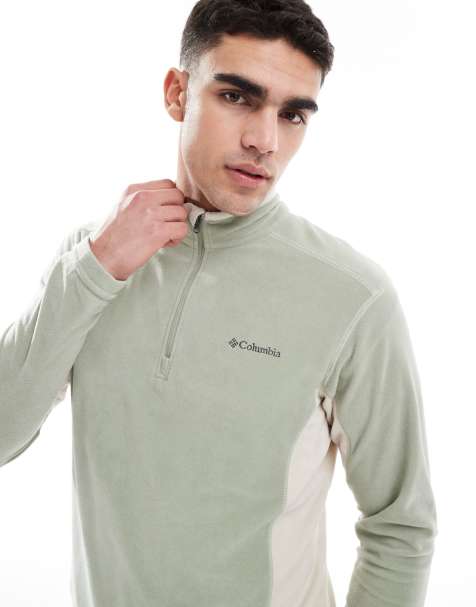 Columbia - Klamath Range II - Fleece met halve rits in groen - view 1