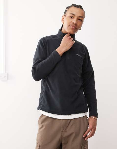 Columbia - Klamath Range II - Fleece met korte rits in zwart - view 1
