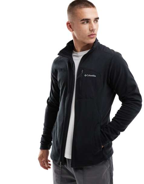 Columbia - Klamath Range II - Fleece met rits in zwart - view 1