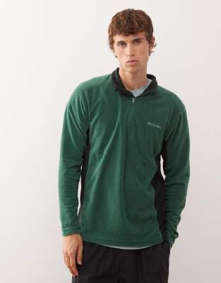 Klamath Range II - Fleece mit halblangem Reißverschluss, in Grün Grün XS