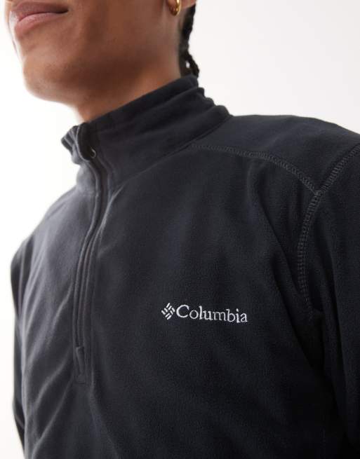 Columbia – Klamath Range II – Fleecejacke mit kurzem Reißverschluss in Schwarz, 2 von 4