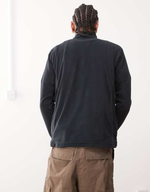 Columbia – Klamath Range II – Fleecejacke mit kurzem Reißverschluss in Schwarz, 3 von 4