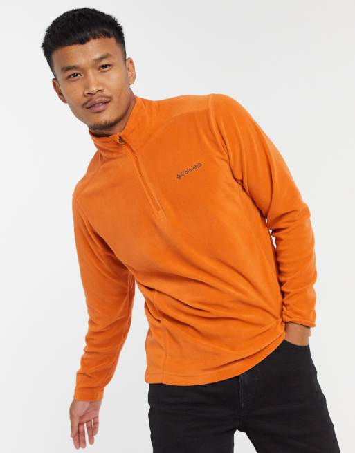 Columbia - Klamath Range II - Fleecetrui met 1/4-rits in oranje
