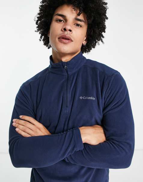 Columbia - Klamath Range II - Giacca in pile con zip corta blu navy - view 1