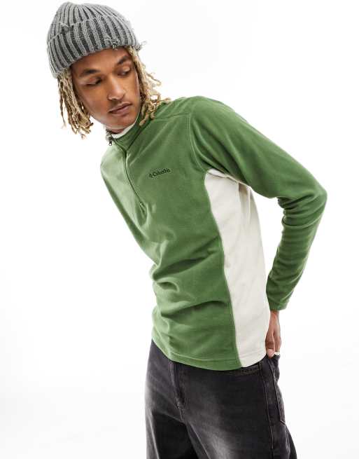 Columbia - Klamath Range II - Giacca in pile con zip corta verde