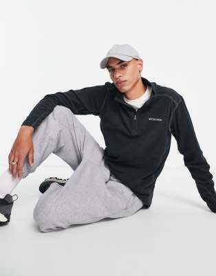 columbia klamath range ii half zip fleece in black
