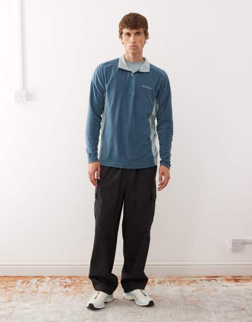 Columbia Klamath Range II half zip fleece in blue, 2 of 5