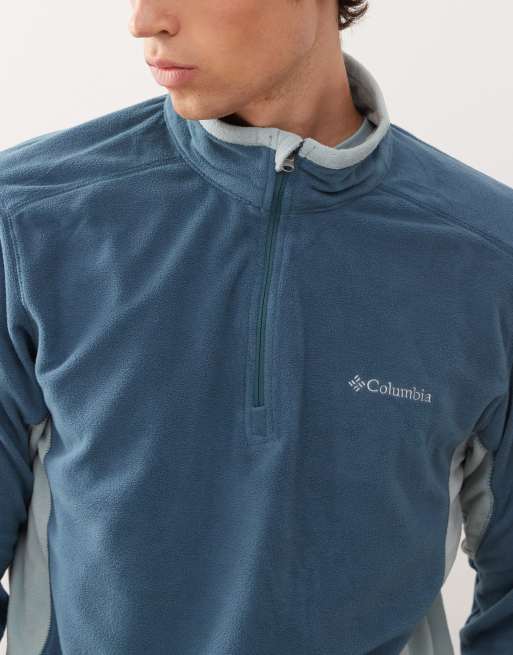 Columbia Klamath Range II half zip fleece in blue, 5 of 5