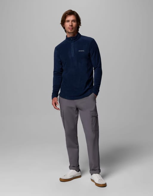 Columbia Klamath range ii half zip fleece in blue, 4 of 4