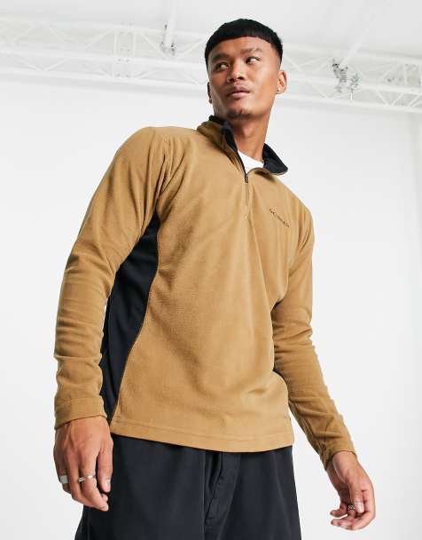 Columbia Klamath Range II half zip fleece in brown - view 1