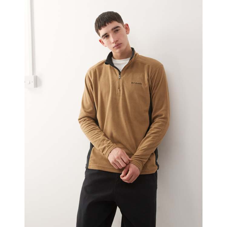 Columbia Klamath Range II half zip fleece in brown | ASOS