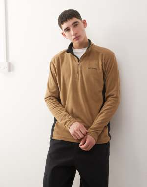 Columbia Klamath Range II half zip fleece in brown