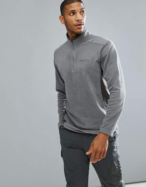 Columbia Klamath Range II Half Zip Fleece in Light Gray