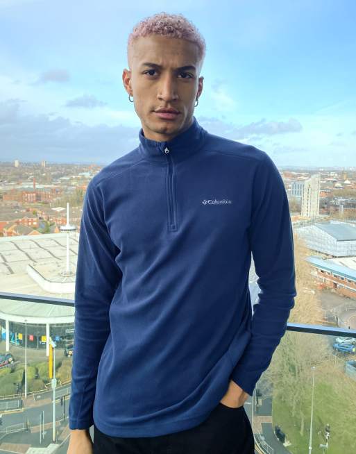 Columbia Klamath Range II half zip fleece in navy ASOS