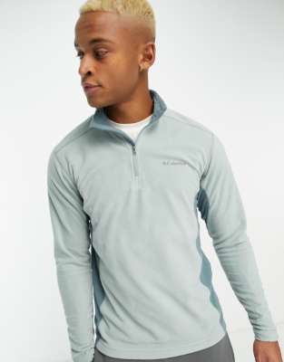 Columbia Herren Fleece-Pullover 'Klamath Range 2' – Halbzip, Microfleece, Für Outdoor & Wanderungen, In Blau